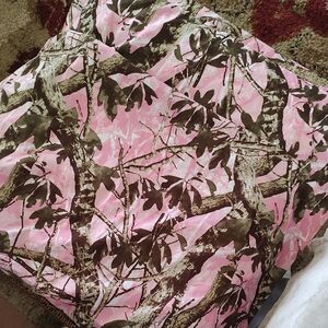 Two Standard/Queen Pink Camo Pillow cases.